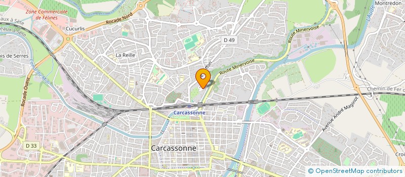 localisation de l'entreprise AUDE VITI SERVICE à CARCASSONNE