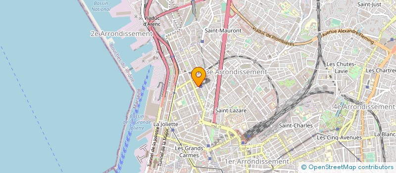 localisation de l'entreprise AUDEAM à MARSEILLE