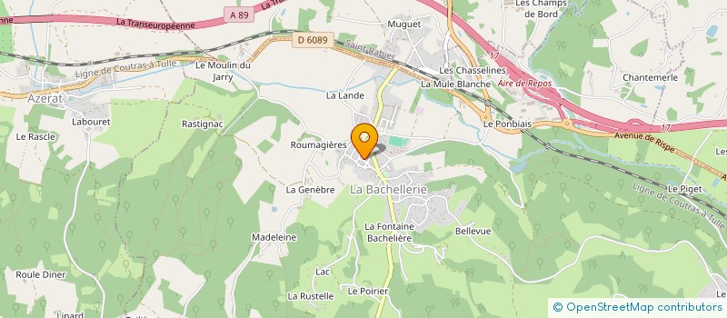 localisation de l'entreprise AUDEBERT BALEYTE à LA BACHELLERIE