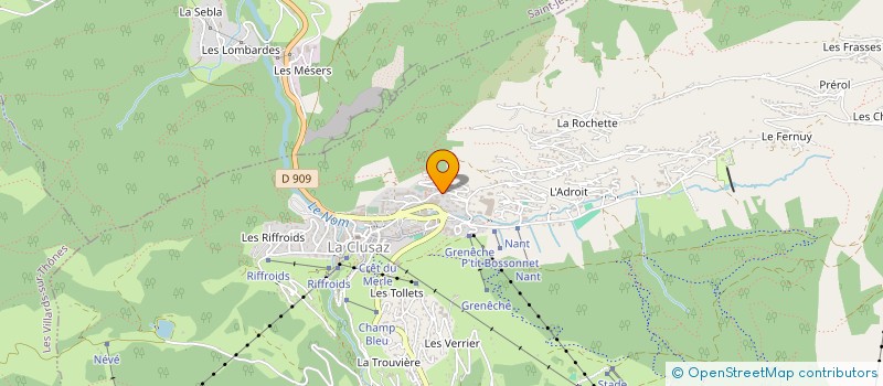 localisation de l'entreprise AUDEBRAND/MASSON à LA CLUSAZ