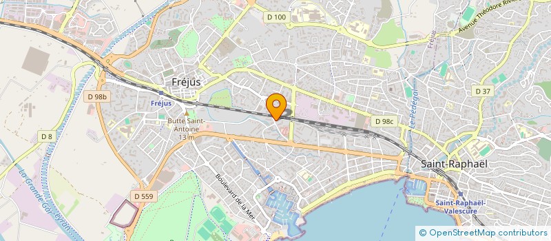 localisation de l'entreprise AUDEBUT à FREJUS