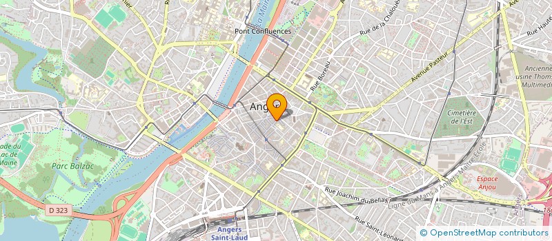 localisation de l'entreprise AUDECA à ANGERS