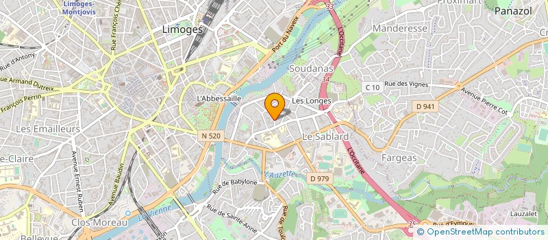localisation de l'entreprise AUDEFI EXPERTISE COMPTABLE  LIMOGES