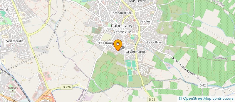 localisation de l'entreprise AUDEGE THOZIRA  CABESTANY