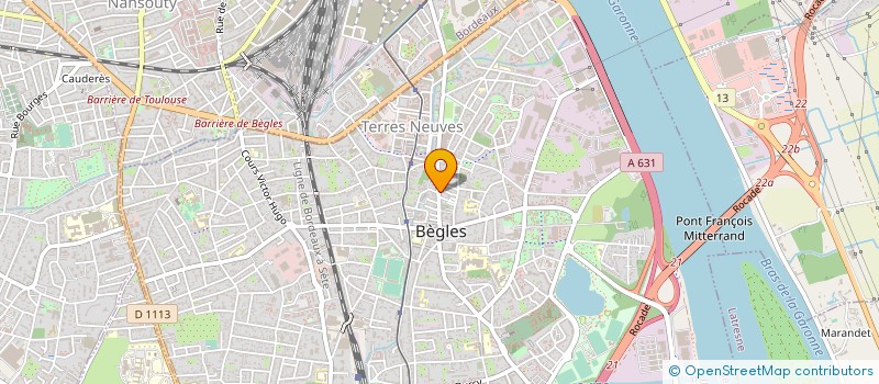 localisation de l'entreprise AUDEI à BEGLES