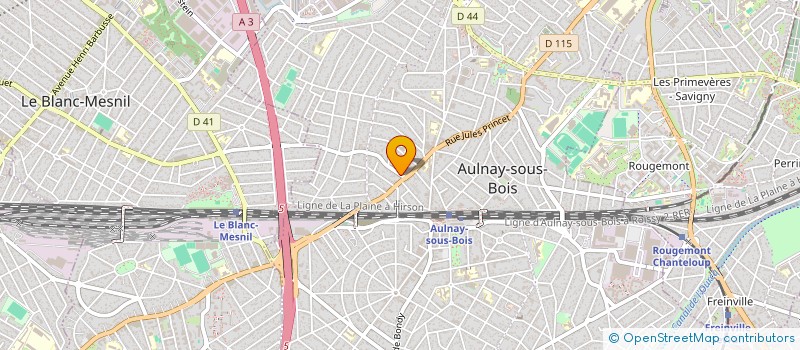 localisation de l'entreprise AUDEJY à AULNAY-SOUS-BOIS