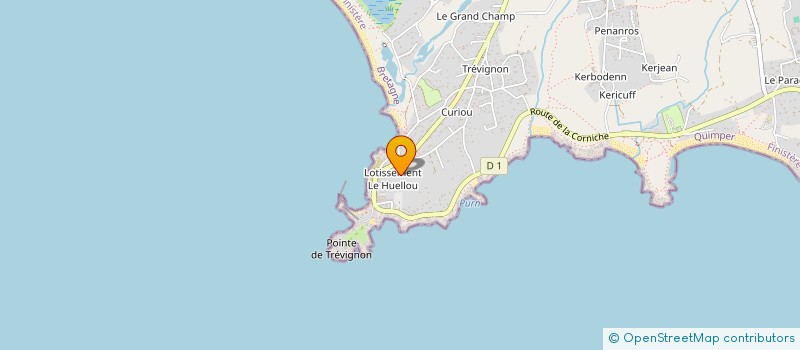 localisation de l'entreprise AUDEL  TREGUNC