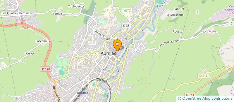 localisation de l'entreprise AUDEL à AURILLAC