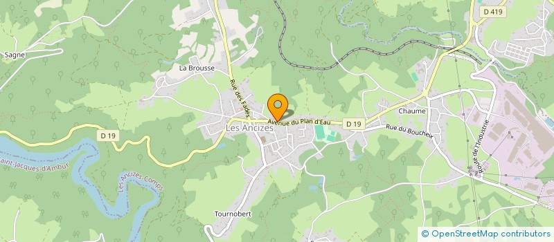 localisation de l'entreprise AUDELIA  LES ANCIZES-COMPS