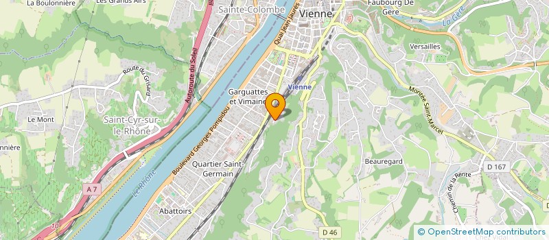 localisation de l'entreprise AUDELIC  VIENNE