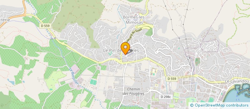 localisation de l'entreprise AUDELINE à BORMES-LES-MIMOSAS