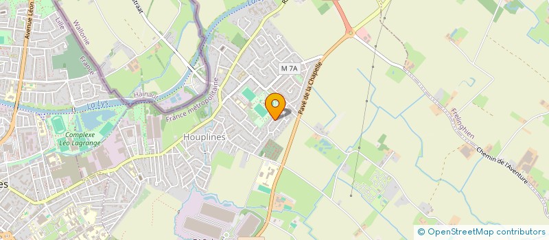 localisation de l'entreprise AUDELO  HOUPLINES