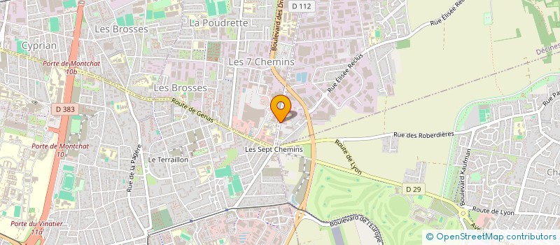 localisation de l'entreprise AUDELPOL  DECINES-CHARPIEU