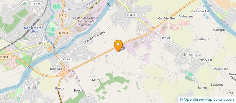 localisation de l'entreprise AUDEMA  MONTAYRAL