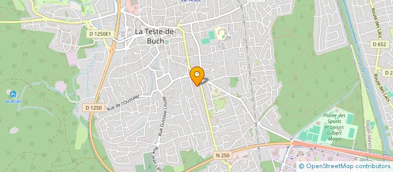 localisation de l'entreprise AUDENGEOISE à LA TESTE-DE-BUCH