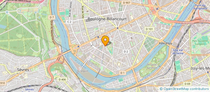 localisation de l'entreprise AUDENSIEL SERVICES à BOULOGNE-BILLANCOURT