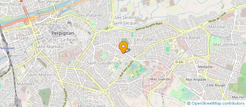 localisation de l'entreprise AUDENT  PERPIGNAN