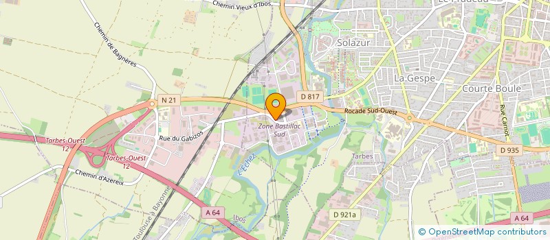 localisation de l'entreprise AUDENTIA  TARBES