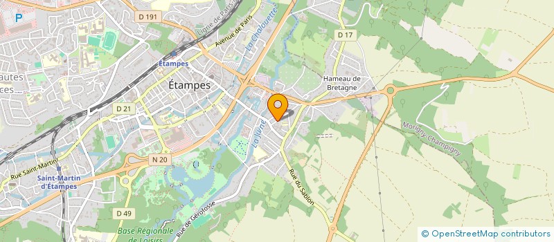 localisation de l'entreprise AUDEO à ETAMPES
