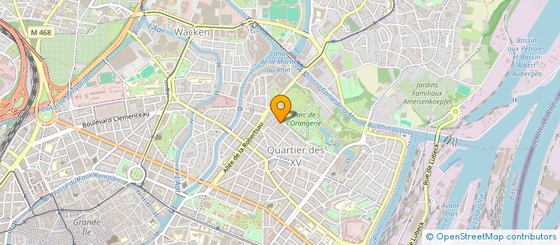 localisation de l'entreprise AUDEO TECH à STRASBOURG