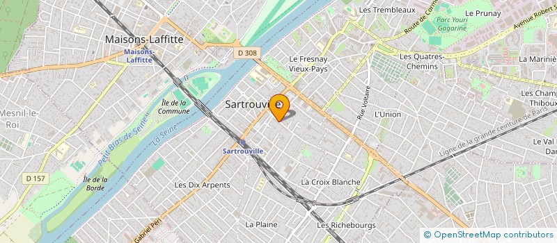 localisation de l'entreprise AUDEORG à SARTROUVILLE