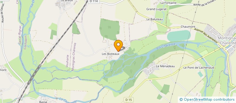 localisation de l'entreprise AUDET'PANNAGE à MONTIGNAC-CHARENTE