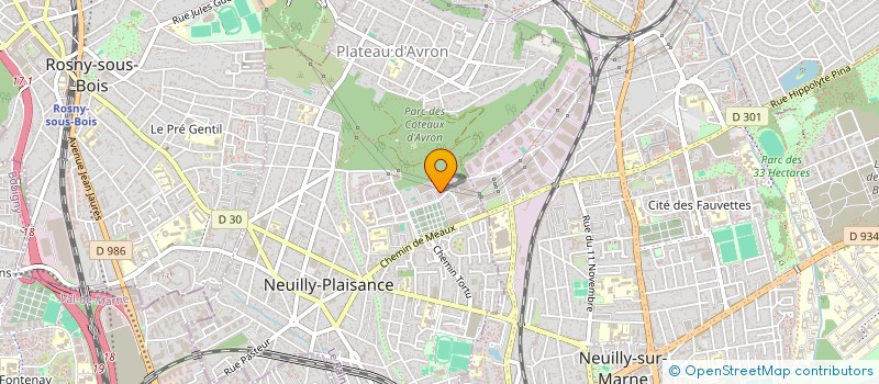 localisation de l'entreprise AUDETECH à NEUILLY-PLAISANCE