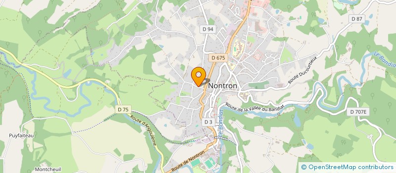 localisation de l'entreprise AUDEVARD 2021  NONTRON