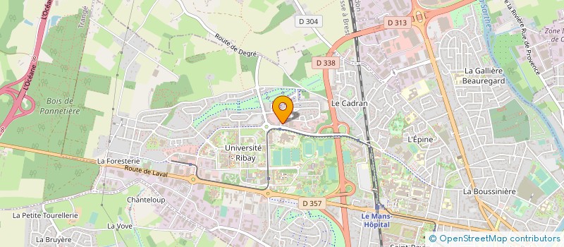 localisation de l'entreprise AUDEVARD ARCHITECTURE  LE MANS