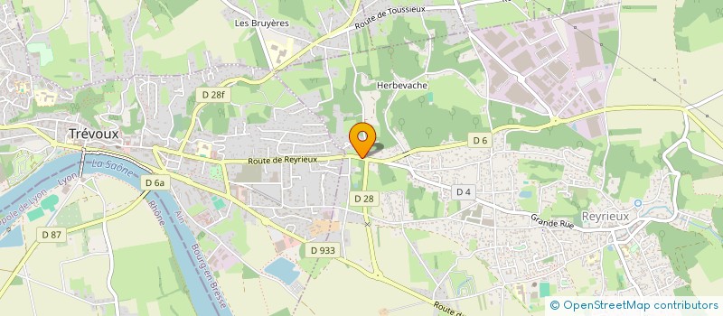 localisation de l'entreprise AUDEXA à REYRIEUX