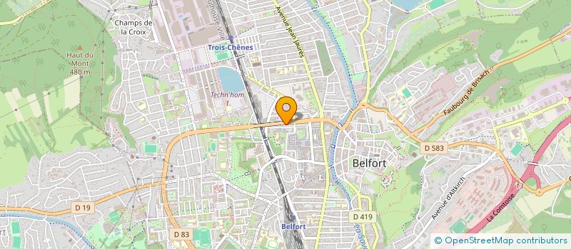 localisation de l'entreprise AUDHAAS à BELFORT