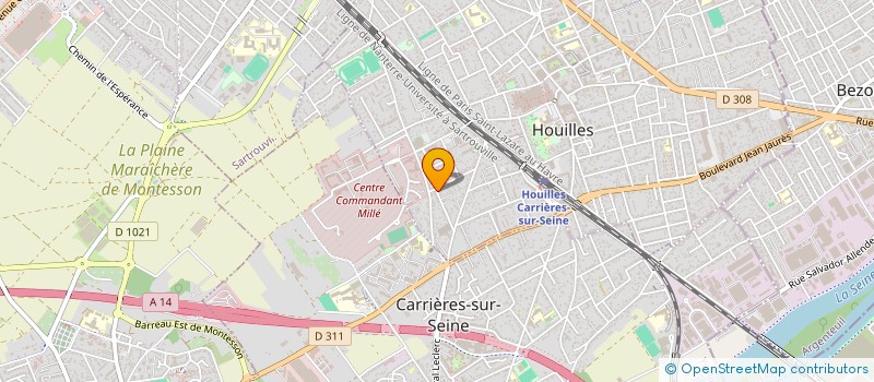 localisation de l'entreprise AUDHEO  HOUILLES