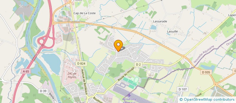 localisation de l'entreprise AUDHUI MOLERES-BERNADIEU  AIRE-SUR-L'ADOUR