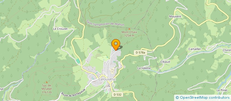 localisation de l'entreprise AUDI FILIA  LALOUVESC