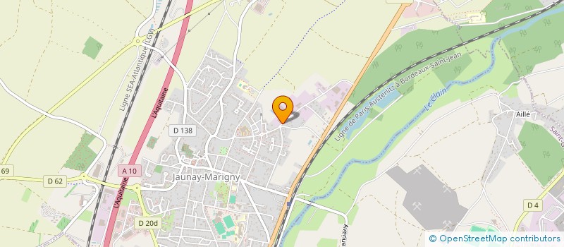 localisation de l'entreprise AUDI THERMIQUE  JAUNAY-MARIGNY