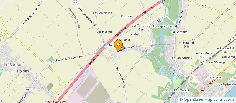 localisation de l'entreprise AUDIAGEXT à MEUNG-SUR-LOIRE
