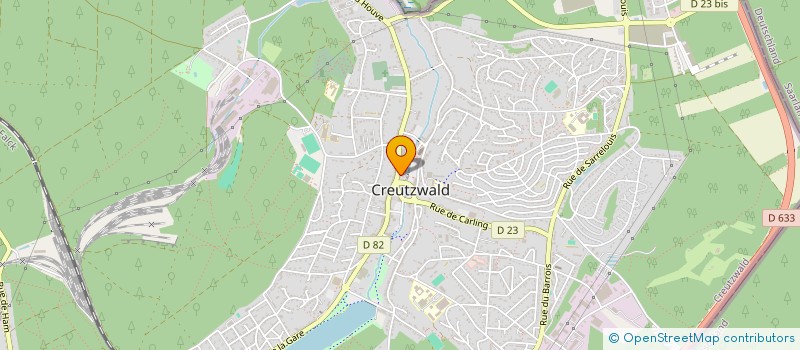 localisation de l'entreprise AUDIALIS  CREUTZWALD