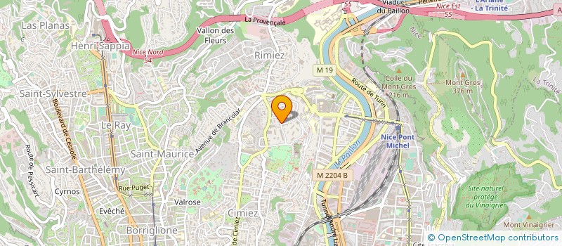 localisation de l'entreprise AUDIAMS à NICE