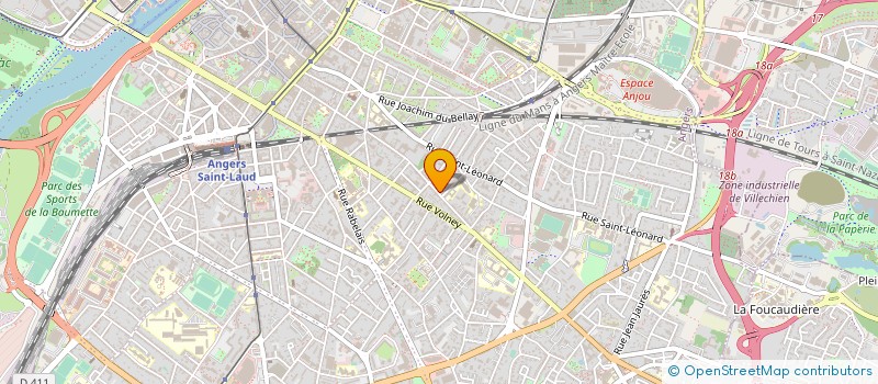 localisation de l'entreprise AUDIAU - MONEUSE à ANGERS