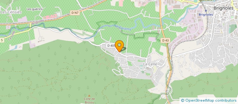 localisation de l'entreprise AUDIBAT  LA CELLE