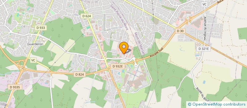 localisation de l'entreprise AUDIBAT à SAINT-PIERRE-DU-MONT