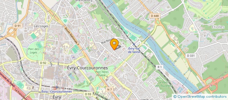 localisation de l'entreprise AUDIBEL à EVRY-COURCOURONNES