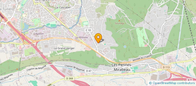 localisation de l'entreprise AUDIBERT CONSTRUCTIONS à LES PENNES-MIRABEAU