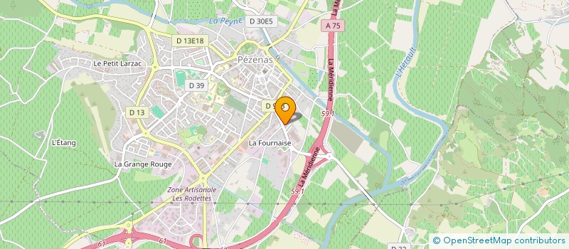 localisation de l'entreprise AUDIBERT OST  PEZENAS