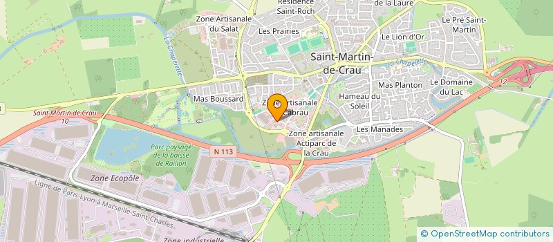 localisation de l'entreprise AUDICINA ALPILLES à SAINT-MARTIN-DE-CRAU