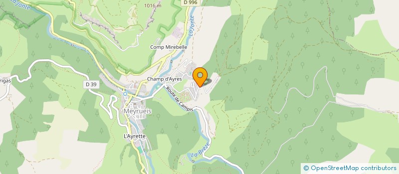 localisation de l'entreprise AUDICIO HOLDING  MEYRUEIS