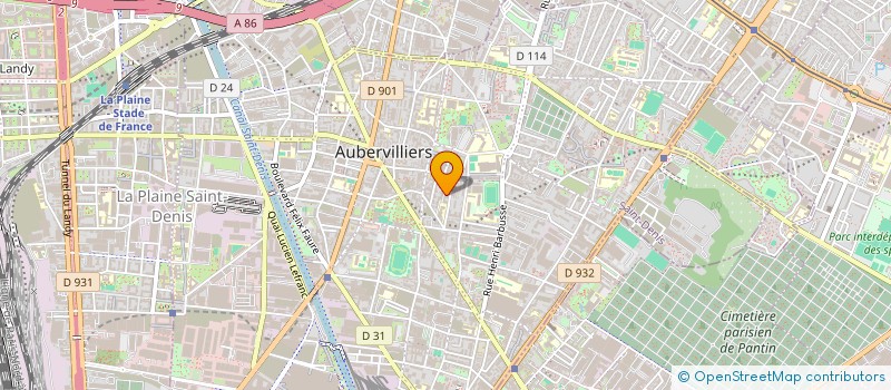 localisation de l'entreprise AUDICLIC à AUBERVILLIERS