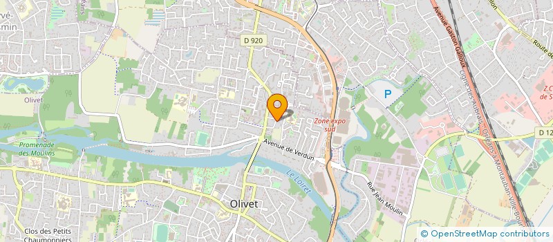 localisation de l'entreprise AUDICOM à OLIVET