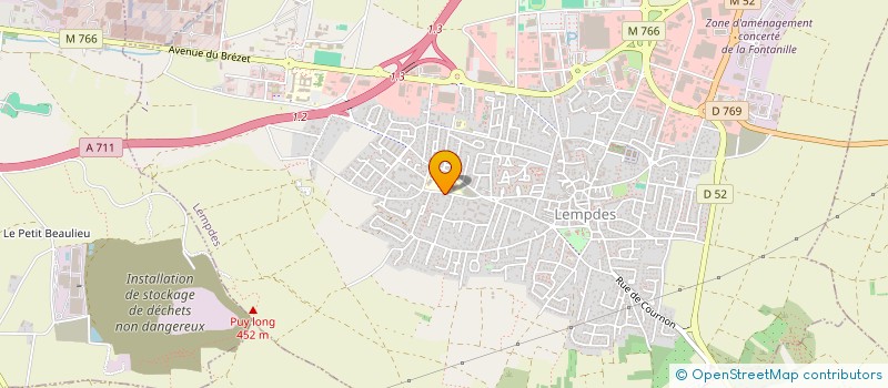 localisation de l'entreprise AUDICOURT  LEMPDES