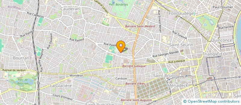 localisation de l'entreprise AUDID  BORDEAUX